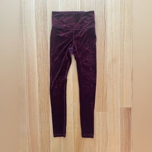 Athleta Velvet Elation Leggings in Purple